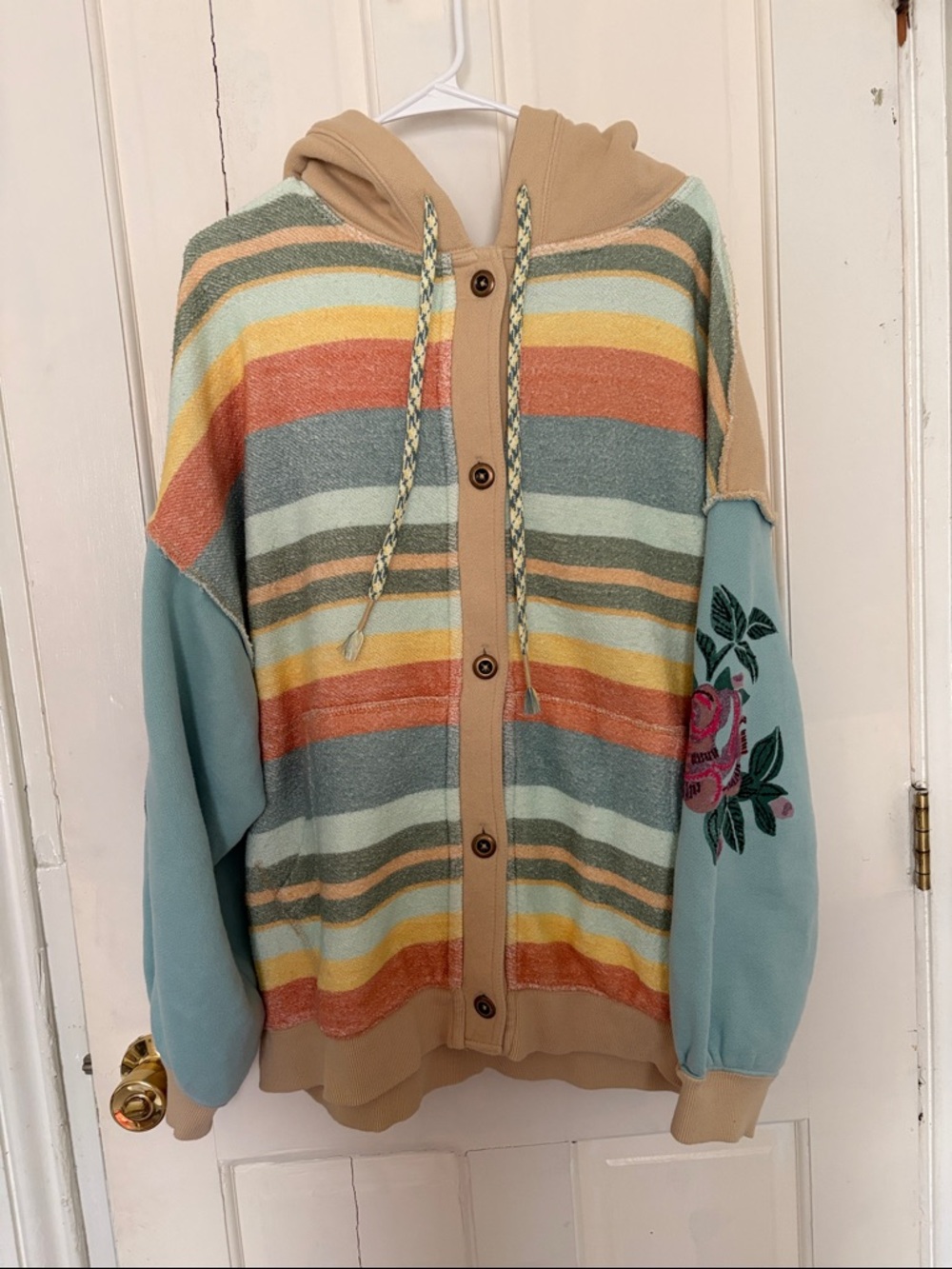 Rare free people rosewood sweatshirt size medium nwot - Picture 8 of 9